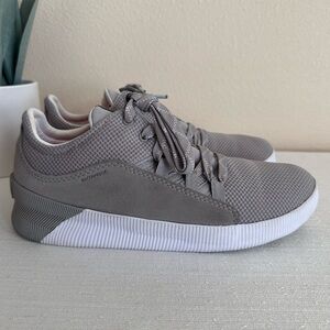 SOREL Out 'N About Taupe Suede/Mesh Lace Up Casual Sneakers Women’s 8